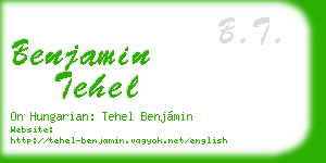benjamin tehel business card